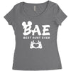 Bae Best Auntie Ever Women's Triblend Scoop T-shirt