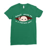 February Peeking Out Asian Baby Boy Ladies Fitted T-Shirt