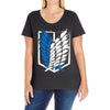 wings of freedom Ladies Curvy T-Shirt