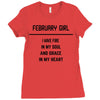 February Girl Ladies Fitted T-Shirt