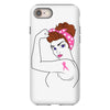 breast cancer girl power iPhone 8