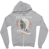 dragons are a girl's best frien Zipper Hoodie