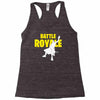 ride the rocket battle gaming Racerback Tank
