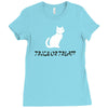 trick or treat Ladies Fitted T-Shirt