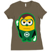 minion parody green lantern Ladies Fitted T-Shirt