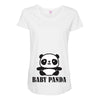 Baby Panda Maternity Scoop Neck T-shirt