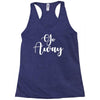 go away Racerback Tank