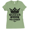 Queens Are Born In November Ladies Fitted T-Shirt
