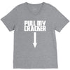 pull my cracker funny xmas christmas V-Neck Tee