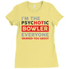 psychotic bowler Ladies Fitted T-Shirt