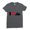 i love jet ski racing Ladies Fitted T-Shirt