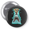 pizza shark graphic Pin-back button
