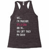 Yes...I'm Pregnant.It's a Girl! And No...You Can't Touch My Belly! Racerback Tank