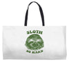 sloth so hard Weekender Totes