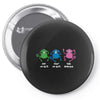 three monkeys talking nonsense Pin-back button