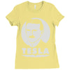 nikola tesla (2) Ladies Fitted T-Shirt