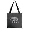 elephant filled pattern cool Tote Bags