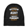 Super Cool Aunt Of A Freaking Awesome Niece Baby Beanies