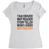 best dad ever fathers Women's Triblend Scoop T-shirt
