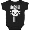bassist skull Baby Bodysuit