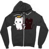 purr evil Zipper Hoodie