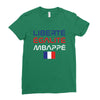 Librate Egalite Mbappe France Ladies Fitted T-Shirt