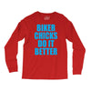 biker chicks do it better Long Sleeve Shirts