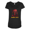 Boba Fett Maternity Scoop Neck T-shirt