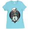 Skull Ride Ladies Fitted T-Shirt
