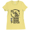 DRINK DRINK REPEAT Ladies Fitted T-Shirt