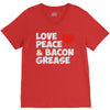 love peace and bacon grease V-Neck Tee