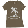 man is go Ladies Fitted T-Shirt