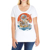 japanese world Ladies Curvy T-Shirt