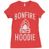 bonfire hoodie Ladies Fitted T-Shirt