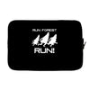 run forest run white color Laptop sleeve