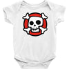 comic skull Baby Onesie