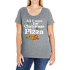 all i want for christmas is pizza Ladies Curvy T-Shirt