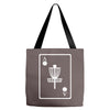 disc golf ace card target chains frisbee basket Tote Bags