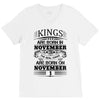 Real Kings Are Born On November 1 V-Neck Tee
