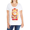 brown bear Ladies Curvy T-Shirt
