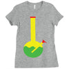 rasta bong water pipe slide insert stem filtered Ladies Fitted T-Shirt