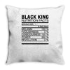 black king nutrition facts Throw Pillow