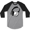 headphones black humor 3/4 Sleeve Shirt