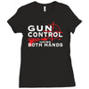 limited edition gun control Ladies Fitted T-Shirt