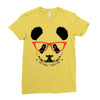 cool panda Ladies Fitted T-Shirt