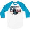 us flag 3/4 Sleeve Shirt