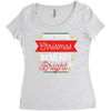 may your christmas be merry &amp; bright Women's Triblend Scoop T-shirt