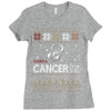 santa cancer  christmas ugly t shirts Ladies Fitted T-Shirt