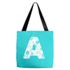 letter a Tote Bags
