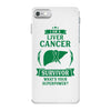 I am a Liver Cancer Survivor - What's Your Superpower? iPhone 7 Case